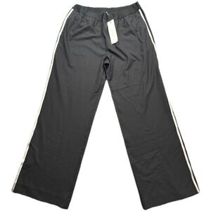 KOTN Women's Nady Track Pant Black Elastic Waist Wide Leg XL TG